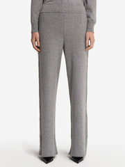 Elegant Fringed Flash Diamond Trim Knit Sweater Suit