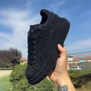 Rhinestone Shiny Thick-soled Sports Couple Casual Shoes