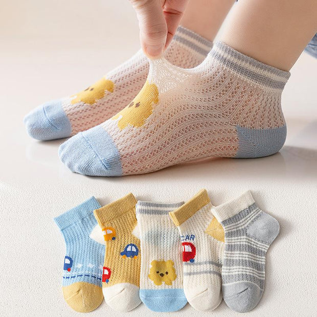Summer cute breathable sweat-absorbing children's socks
