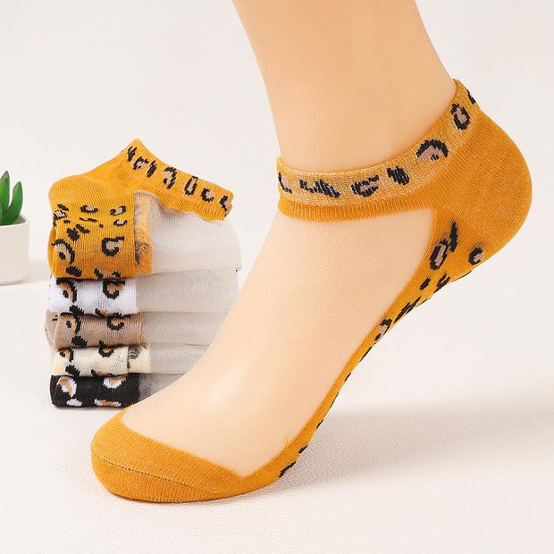 summer leopard socks