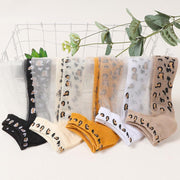 summer leopard socks