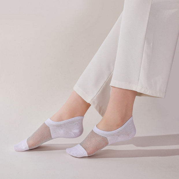 Summer crystal silk thread glass socks