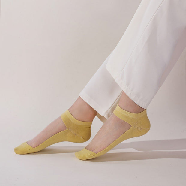 Summer crystal silk thread glass socks