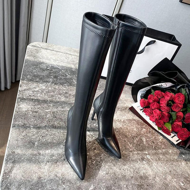 2024 Original Genuine Leather Pointed Toe Boots