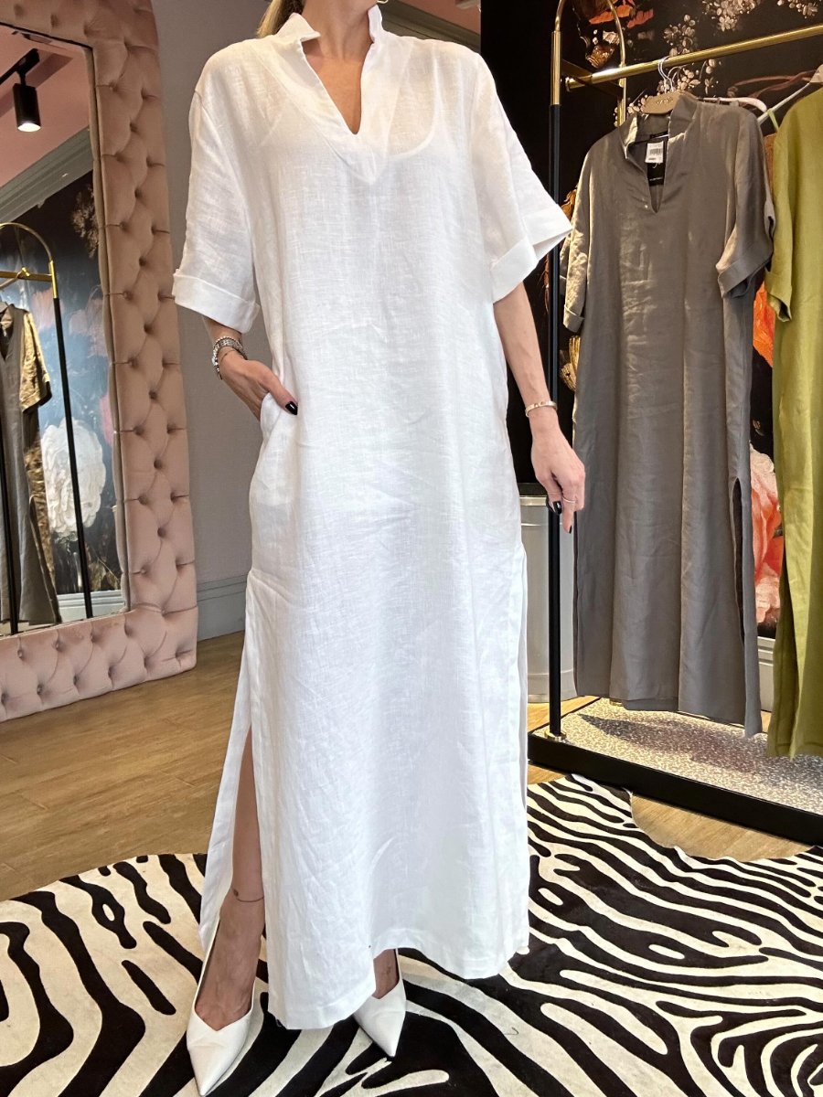 Chic Loose Lazy Linen Maxi Dress